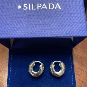 Silpada Timeless is More Huggie Hoop Earrings